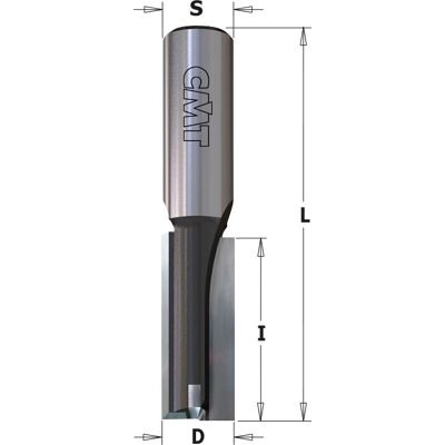 CMT - 112.030.11 - Durchmesser 10 mm - Länge 48 mm - Z2+1 HW End mill CMT - 112.030.11 - Durchmesser 10 mm - Länge 48 mm - Z2+1 HW End mill