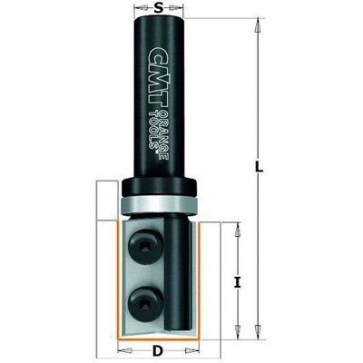 CMT ORANGE TOOLS 656.692.11 Wendbarer Fräser - Finish, Fräsen, Nut CMT ORANGE TOOLS 656.692.11 Wendbarer Fräser - Finish, Fräsen, Nut