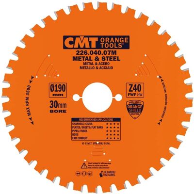 CMT 226.040.07M Stahlmetall Kreissägeblatt - Metall Schneidwerkzeug CMT 226.040.07M Stahlmetall Kreissägeblatt - Metall Schneidwerkzeug