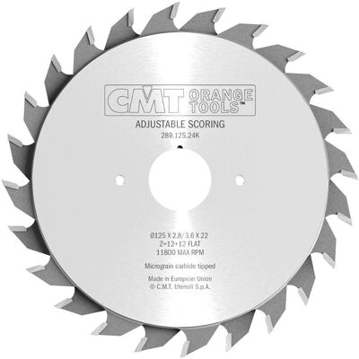 CMT ORANGE TOOLS Cmt 289.125.24K - Sägeschnitt - Nutmaschine für Laminat CMT ORANGE TOOLS Cmt 289.125.24K - Sägeschnitt - Nutmaschine für Laminat