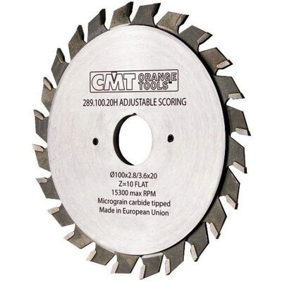 CMT 289.080.20H Sägeblatt - Einstellbare Tiefe - 80x2.8-3.6x20 mm CMT 289.080.20H Sägeblatt - Einstellbare Tiefe - 80x2.8-3.6x20 mm