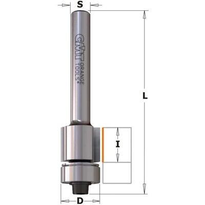 CMT ORANGE TOOLS 906.128.61 Fräser Diamant - Nachschärfen/Refurbishing - Diamantfräser in Hartmetall, Ø=12.7mm, S=8mm, 58mm Länge CMT ORANGE TOOLS 906.128.61 Fräser Diamant - Nachschärfen/Refurbishing - Diamantfräser in Hartmetall, Ø=12.7mm, S=8mm, 58mm Länge