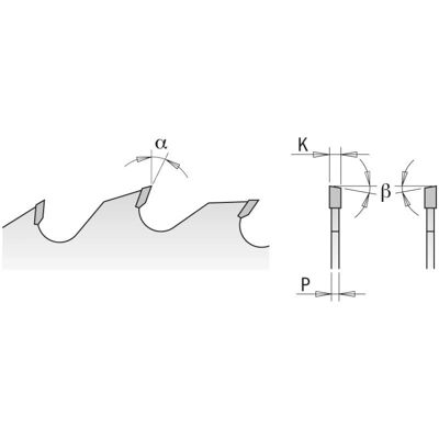 CMT 280.020.10V Sägeblatt - Z20+4 ATB für Hartholz CMT 280.020.10V Sägeblatt - Z20+4 ATB für Hartholz