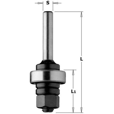 CMT 924.083.10 - Albero portafrese - S=8 - Dado M8 CMT 924.083.10 - Albero portafrese - S=8 - Dado M8