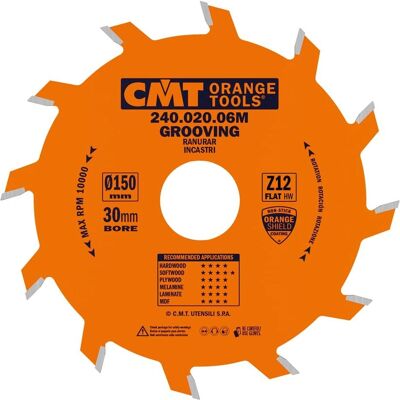 CMT Orange Tools - 240.020.06M Kreisblätter für Zimmerei & Nuten CMT Orange Tools - 240.020.06M Kreisblätter für Zimmerei & Nuten