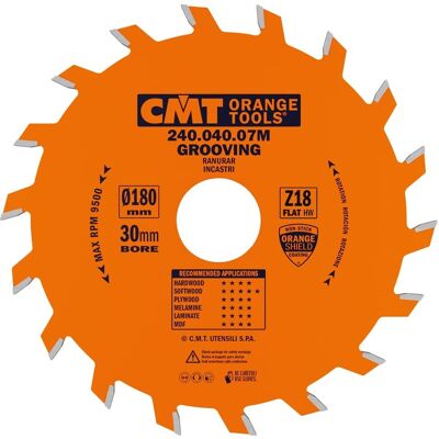 CMT 240.040.07M orange Kreissägeblatt für Nut - Schneidwerkzeug CMT 240.040.07M orange Kreissägeblatt für Nut - Schneidwerkzeug