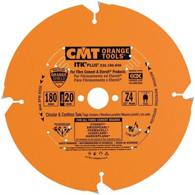 CMT Orange Tools Sierra Circular para Material Abrasivo - 180x2.4/1.8x20 - Sierra Circular CMT Orange Tools Sierra Circular para Material Abrasivo - 180x2.4/1.8x20 - Sierra Circular