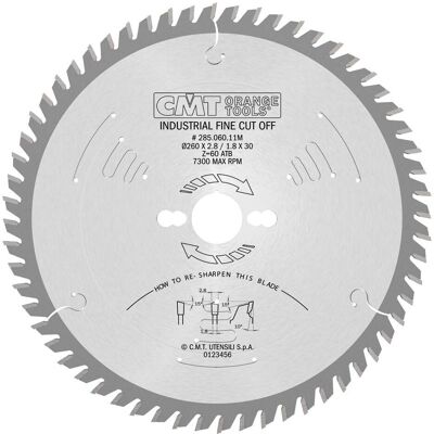CMT Modell 285.060.11M Universale Kreissägeblatt - Holzzubehör CMT Modell 285.060.11M Universale Kreissägeblatt - Holzzubehör
