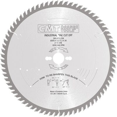 CMT 305mm Chrom Holz Kreissägeblatt - Querschnitt CMT 305mm Chrom Holz Kreissägeblatt - Querschnitt