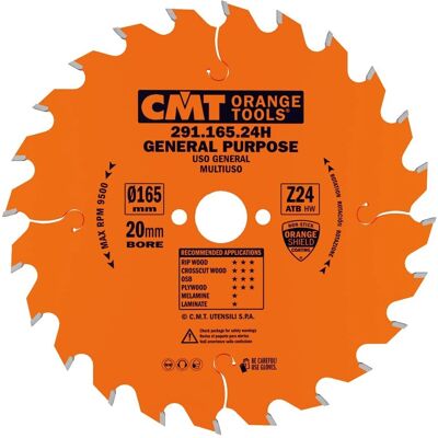 CMT 291.165.24H Kreissägeblatt - Längs-/Querschnitt - 165x20 mm CMT 291.165.24H Kreissägeblatt - Längs-/Querschnitt - 165x20 mm