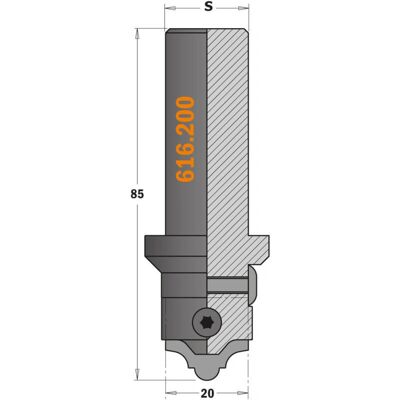 CMT - 616.016 - Cutter 616.200 - Fräser CMT - 616.016 - Cutter 616.200 - Fräser