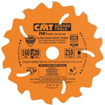 CMT 236.160.10H Kreissägeblatt - Schleifmaterial - 160x2.4x20 - 10 Zähne CMT 236.160.10H Kreissägeblatt - Schleifmaterial - 160x2.4x20 - 10 Zähne