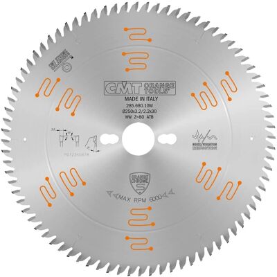 CMT 285.680.10M Kreissägeblatt - Chrom, 250mm, Z80 CMT 285.680.10M Kreissägeblatt - Chrom, 250mm, Z80
