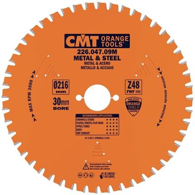 CMT 226.047.09M Kreissägeblatt für Eisenmetalle - Schneidwerkzeug CMT 226.047.09M Kreissägeblatt für Eisenmetalle - Schneidwerkzeug
