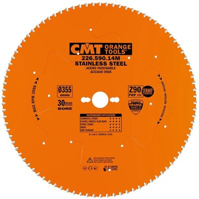 CMT 226.590.14M Edelstahlkreissäge - 355mm, Z90 CMT 226.590.14M Edelstahlkreissäge - 355mm, Z90