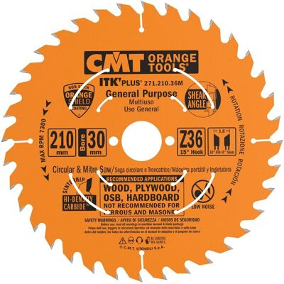 CMT 210mm Ultra ITK Kreissägeblatt - Hartholz & Weichholz CMT 210mm Ultra ITK Kreissägeblatt - Hartholz & Weichholz