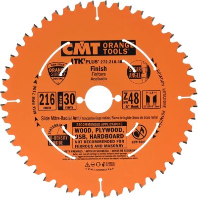 CMT 272.216.48M Lame Circulaire Ultra ITK - Coupe fine de placage - Publicité CMT 272.216.48M Lame Circulaire Ultra ITK - Coupe fine de placage - Publicité