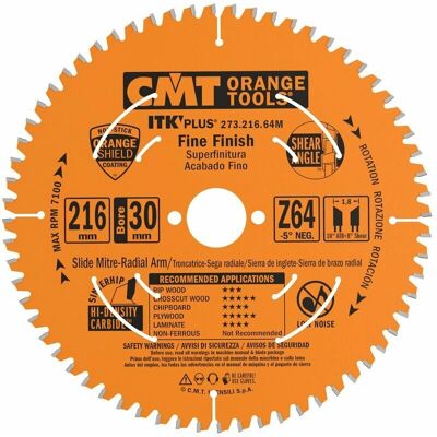 CMT ORANGE TOOLS - 273.216.64M Kreissägeblatt - Holzschnitt CMT ORANGE TOOLS - 273.216.64M Kreissägeblatt - Holzschnitt