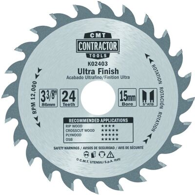 CMT K216M-X03 Sierra Circular - 48+48+48 Dientes para Madera y OSB CMT K216M-X03 Sierra Circular - 48+48+48 Dientes para Madera y OSB