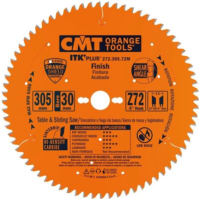 CMT ORANGE TOOLS Lama circolare 305mm - 72 denti CMT ORANGE TOOLS Lama circolare 305mm - 72 denti