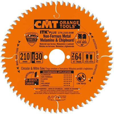 CMT 276.210.64M Sierra Circular para Aluminio - Trabajo Pesado CMT 276.210.64M Sierra Circular para Aluminio - Trabajo Pesado