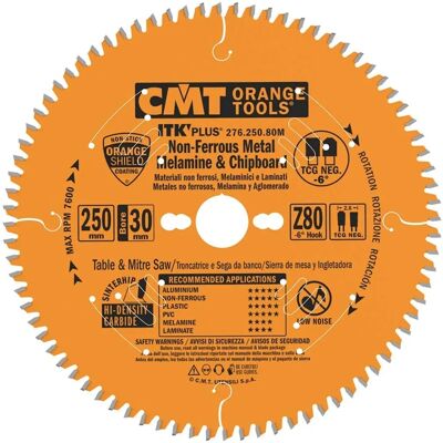 CMT 276.250.80M Lama Circolare Arancione - Taglio Pesante Metallo CMT 276.250.80M Lama Circolare Arancione - Taglio Pesante Metallo