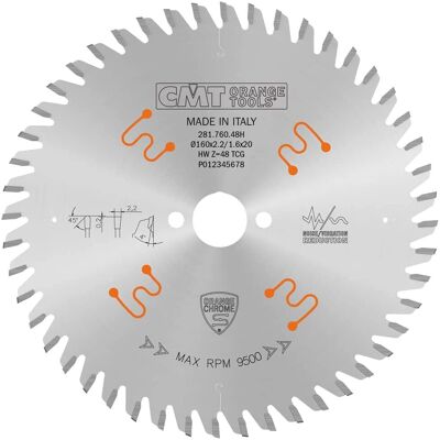 CMT 281.760.48H Trapezförmiges Chrom Sägeblatt - Sägeblatt CMT 281.760.48H Trapezförmiges Chrom Sägeblatt - Sägeblatt
