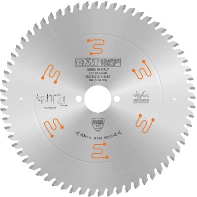 CMT orange tools 297.816.64M krombelagt skæreskive til ikke-jernholdige plasttyper CMT orange tools 297.816.64M krombelagt skæreskive til ikke-jernholdige plasttyper