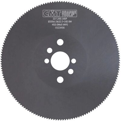 CMT 227.200.160P Circular Saw Blade - Metal/Steel - 200x1.8x32 - Z160 BW-T4 CMT 227.200.160P Circular Saw Blade - Metal/Steel - 200x1.8x32 - Z160 BW-T4