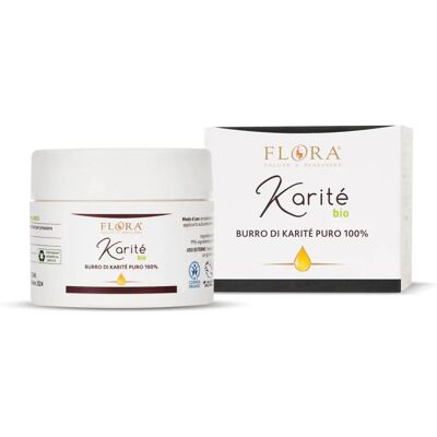 Burro di shea Flora - Puro e Biologico - Crema di Bellezza Burro di shea Flora - Puro e Biologico - Crema di Bellezza
