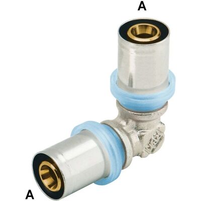 Rbm raccordo tubo 20x20mm - Connessione a pressione Rbm raccordo tubo 20x20mm - Connessione a pressione