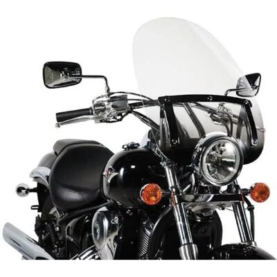 GIVI Windshield - Fits Honda, Kawasaki, Yamaha - Clear - 54.9x46.8cm GIVI Windshield - Fits Honda, Kawasaki, Yamaha - Clear - 54.9x46.8cm