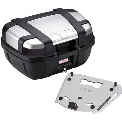 Givi Trekker 52 Plateado Monokey Maletero - Maletero Givi Trekker 52 Plateado Monokey Maletero - Maletero