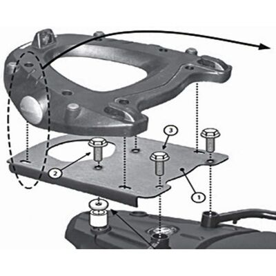 Givi Rear rack SR5107 Givi Rear rack SR5107