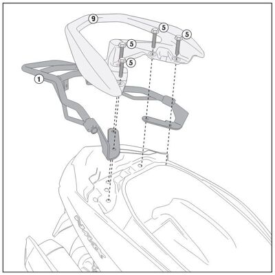 Givi Topcase Bärar för Yamaha N-Max 125 (15-20) - Monolock Givi Topcase Bärar för Yamaha N-Max 125 (15-20) - Monolock
