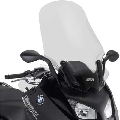 Pare-brise transparent surélevé GIVI pour motos et scooters - Windshield Pare-brise transparent surélevé GIVI pour motos et scooters - Windshield