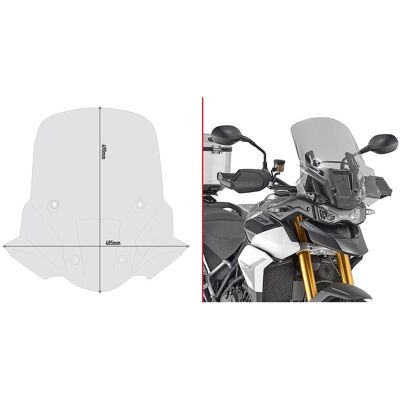 Givi Triumph Tiger 900 Windshield Tall smoked - Windshield Givi Triumph Tiger 900 Windshield Tall smoked - Windshield