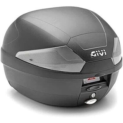 GIVI B29 Monolock Top Case - 29L, Réflecteurs Fumés, Ouverture Facile GIVI B29 Monolock Top Case - 29L, Réflecteurs Fumés, Ouverture Facile