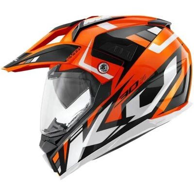 Kappa KV30R Grau Orange Schwarz - Endurohelm Kappa KV30R Grau Orange Schwarz - Endurohelm