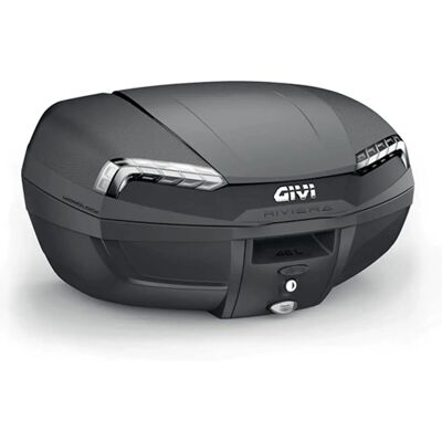 GIVI E46 Riviera Monolock Topkoffer - 46L - Vanntett, Reflekser GIVI E46 Riviera Monolock Topkoffer - 46L - Vanntett, Reflekser
