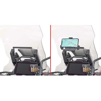 Supporto GPS Triumph Tiger 1200 GT di KAPPA MOTO - Supporto per GPS/Smartphone Supporto GPS Triumph Tiger 1200 GT di KAPPA MOTO - Supporto per GPS/Smartphone