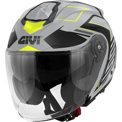 Givi X.25F TRACE Grau/Schwarz/Gelb Helm - Motorrads Helmet Givi X.25F TRACE Grau/Schwarz/Gelb Helm - Motorrads Helmet