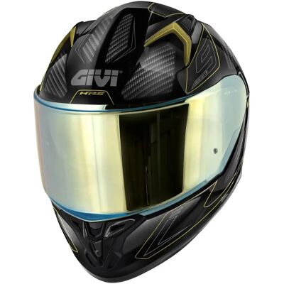 Casco Integrale Givi 50.9F Enigma Nero Titanio Oro - Resistente agli Urti, ECE 22.06, Visiera Solare Casco Integrale Givi 50.9F Enigma Nero Titanio Oro - Resistente agli Urti, ECE 22.06, Visiera Solare