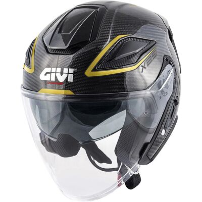 Givi X29 Carbon Nero Oro Casco Jet Leggero - Casco Moto Givi X29 Carbon Nero Oro Casco Jet Leggero - Casco Moto