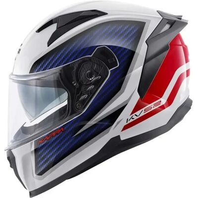 Kappa - KV52 Kronos - Blanc Bleu Rouge - XL - Helmet - Publicité Kappa - KV52 Kronos - Blanc Bleu Rouge - XL - Helmet - Publicité