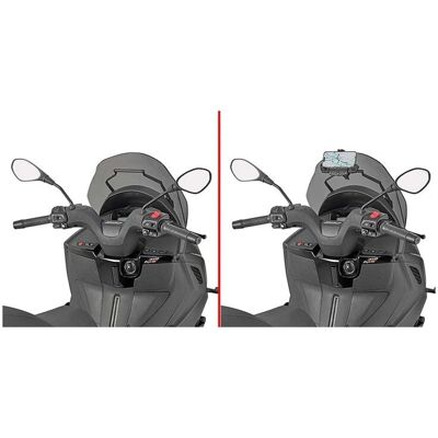 Givi Supportrahmen für GPS/Smartphone Piaggio MP3 310 2025 Givi Supportrahmen für GPS/Smartphone Piaggio MP3 310 2025