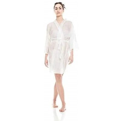 Kimono Desechable Blanco Beauty Coiffure - Kimono - 10 Unidades Kimono Desechable Blanco Beauty Coiffure - Kimono - 10 Unidades