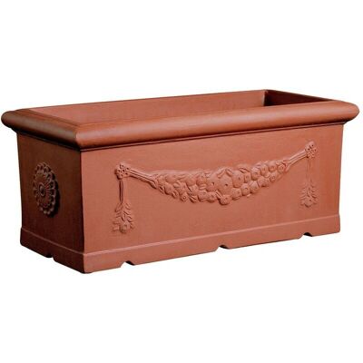 ELBI - Cassetta resina Festonata 60 cm - Terracotta - Planter ELBI - Cassetta resina Festonata 60 cm - Terracotta - Planter