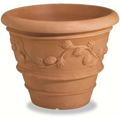 ELBI - Vaso conico festonato limoni 75cm ELBI - Vaso conico festonato limoni 75cm