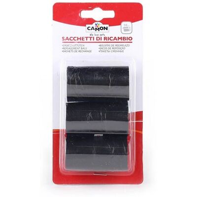 Sacchetti Igienici per Cani Camon - 3 Rotoli, 20 Sacchetti Sacchetti Igienici per Cani Camon - 3 Rotoli, 20 Sacchetti